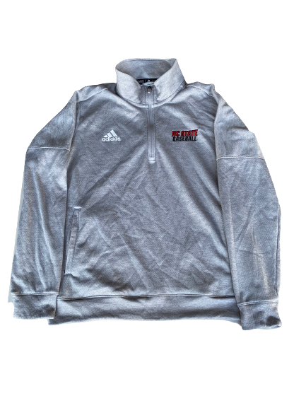 Patrick Bailey NC State Baseball Team Issued Quarter-Zip Pullover (Size L)