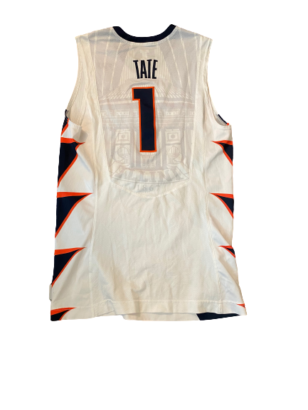 Jaylon Tate Illinois Basketball 2015-2016 Game Worn Jersey (Size 48)