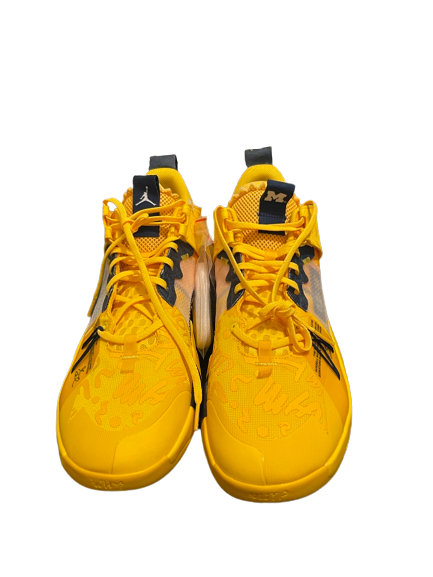 Adrien Nunez Michigan Basketball Player Exclusive Jordan Why Not 0.2 Westbrook Shoes (Size 14) - New