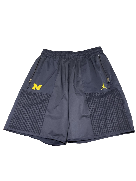 David Ojabo Michigan Football Exclusive Jordan Walk-Around Shorts (Size XL)