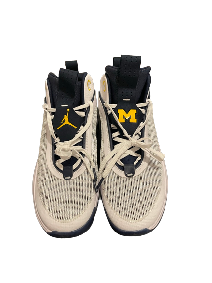 Adrien Nunez Michigan Basketball Player Exclusive Air Jordan 36 Shoes (Size 14) - New
