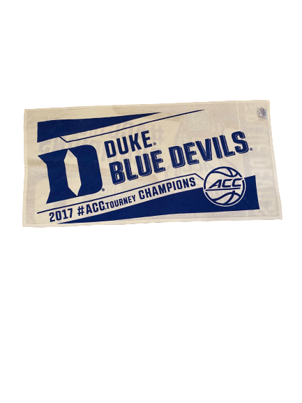 Chase Jeter Duke Basketball 2017 ACC Tournament Champions Towel