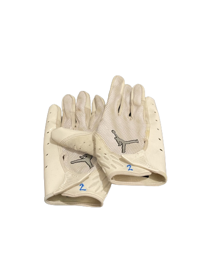 Brad Hawkins Michigan Football Game Worn Gloves (Size 2XL)