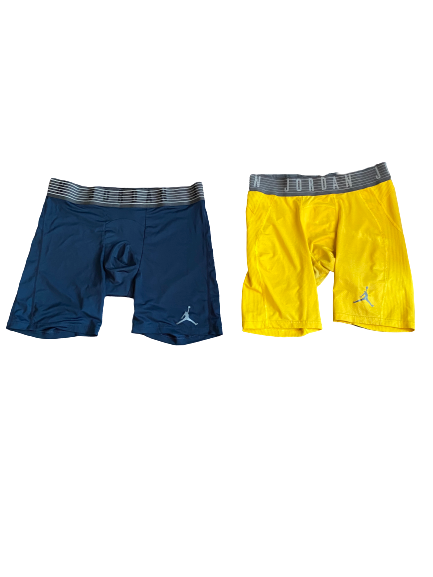 Mike McCray Michigan Jordan Compression Shorts Set