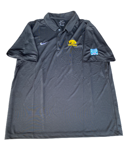 Daviyon Nixon Iowa Football Holiday Bowl Player-Exclusive Nike Polo Shirt (Size XXL)