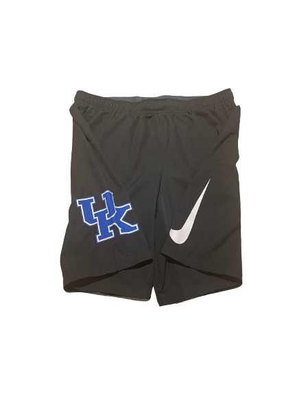 T.J. Collett Kentucky Baseball Team Issued Workout Shorts with Number (Size XL)