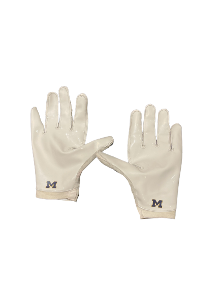 Vincent Gray Michigan Football Player Exclusive 2022 Edition Strapless Gloves (Size XL)