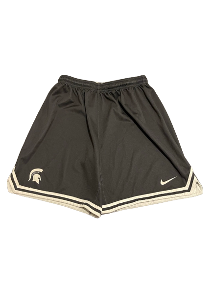 Gabe Brown Michigan State Basketball Exclusive Practice Shorts (Size L)