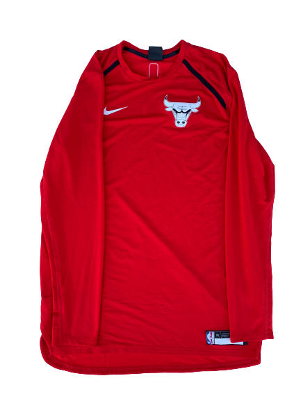 Daniel Gafford Chicago Bulls Game Worn Shooting Shirt (Size XLT)