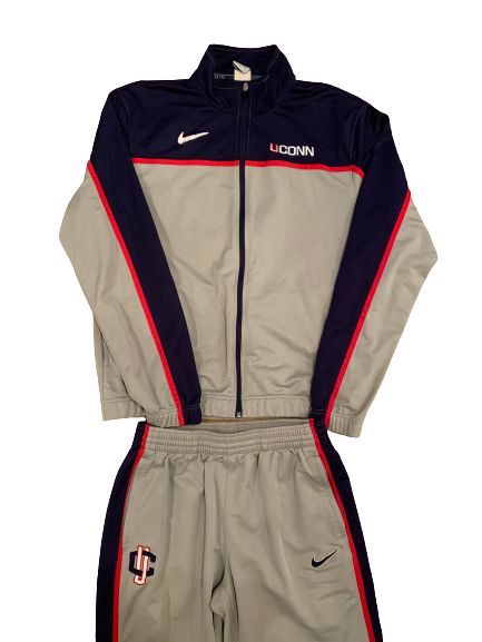 UCONN Basketball Travel Sweatsuit - Jacket AND Pants (Size L)