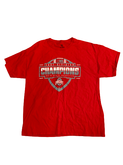 Zach Hoover Ohio State Football 2019 B1G East Division Champions T-Shirt (Size XL)