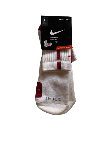 James Fraschilla Oklahoma Basketball Team Issued NIKE Elite Socks NEW (Size XL)