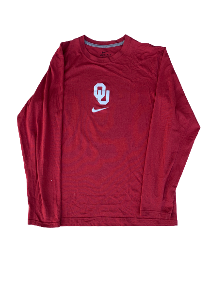 James Fraschilla Oklahoma Basketball Team Issued Long Sleeve Shirt (Size M)