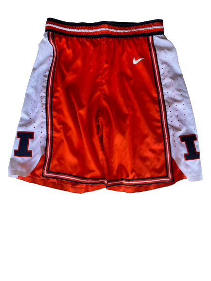 Giorgi Bezhanishvili Illinois Basketball 2019-2020 Game Worn Shorts (Size 38)