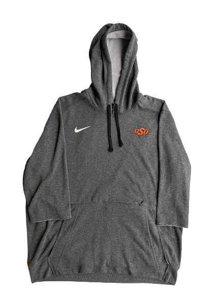 Kaden Polcovich Oklahoma State Team Issued 3/4 Sleeve Hoodie (Size L)
