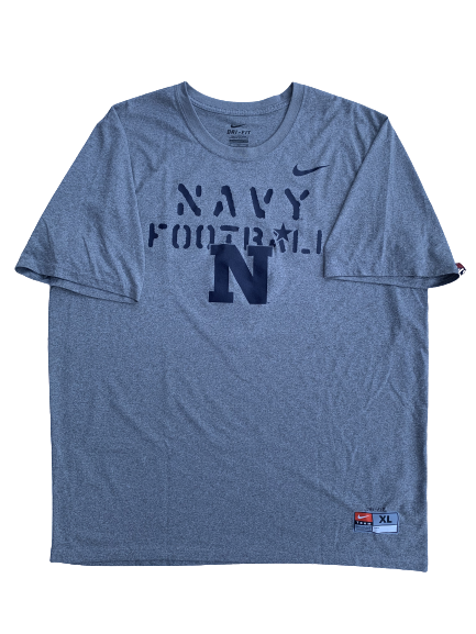Navy Football T-Shirt (Size XL)