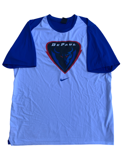 Max Strus DePaul Basketball Pre Game Shooting Shirt (Size XL)