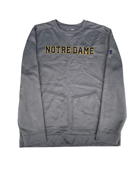 Scott Daly Notre Dame Football Crew Neck Sweatshirt with 