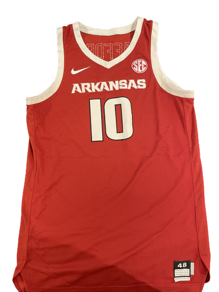 Daniel Gafford 2018-2019 Arkansas Basketball Game Worn Jersey (Photo Matched)
