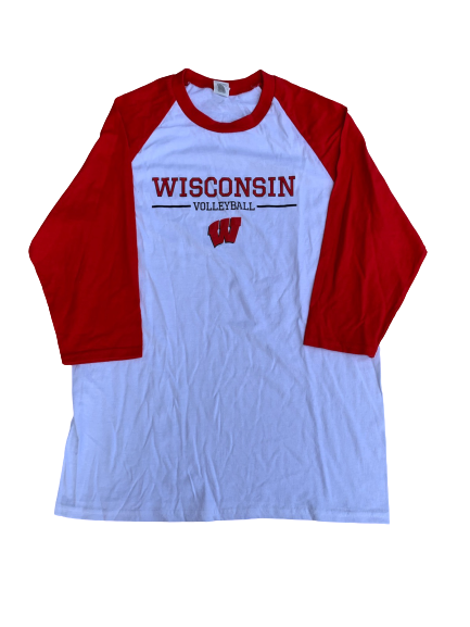 Tionna Williams Wisconsin Volleyball 3/4 Sleeve Shirt (Size M)