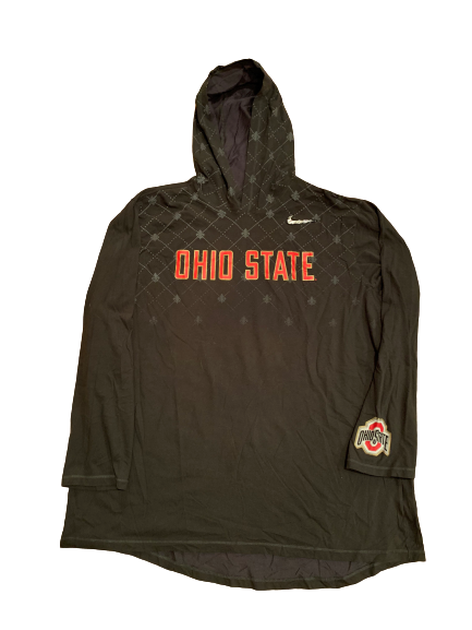 Jake Hausmann Ohio State College Football Playoff Player Exclusive 3/4 Sleeve Performance Hoodie (Size XXL)