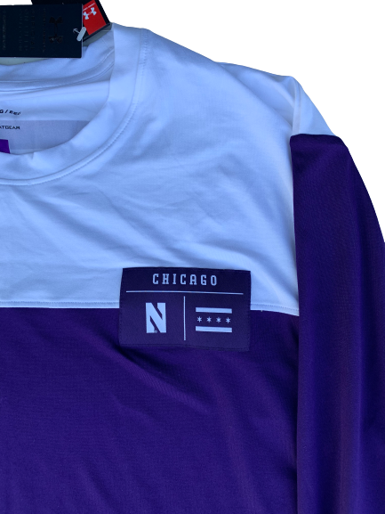 Gunnar Vogel Northwestern Football UA Long Sleeve Shirt (Size XXL)