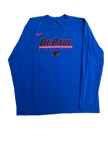 Max Strus DePaul Basketball Long Sleeve (Size XL)