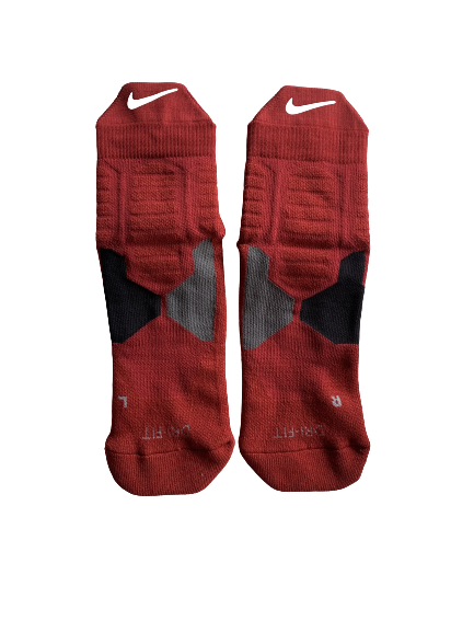 James Fraschilla Oklahoma Basketball Team Issued NIKE Elite Socks NEW (Size L)