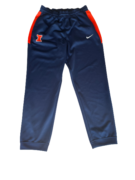 Giorgi Bezhanishvili Illinois Basketball Sweatpants (Size XLT)