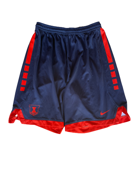 Giorgi Bezhanishvili Illinois Basketball Practice Shorts (Size XL)