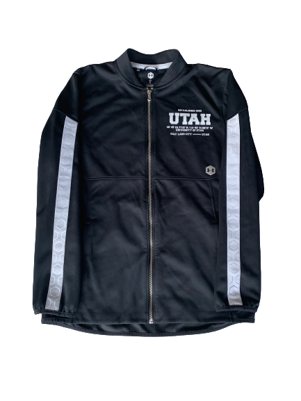 Demari Simpkins Utah Football Travel Jacket (Size M)