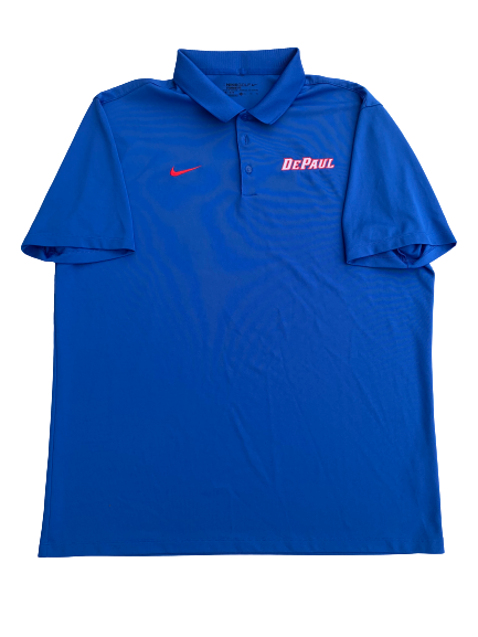 Max Strus DePaul Basketball Polo Shirt (Size XL)