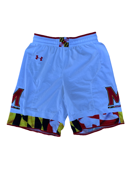 Anthony Cowan Maryland Basketball Game Worn Shorts (Size S)