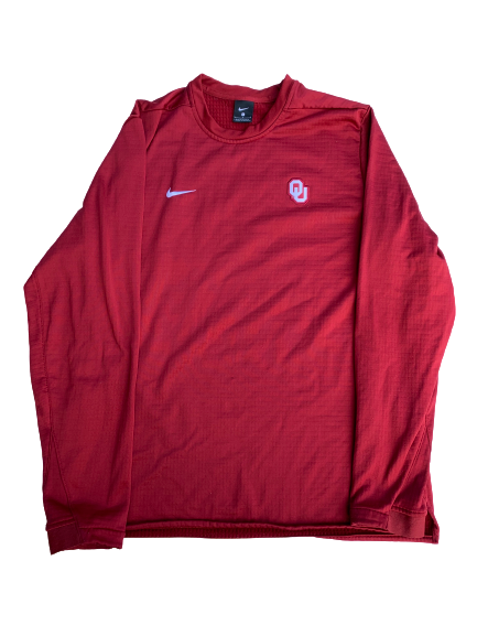 Oklahoma Sooners "Waffle" Crew Neck Sweatshirt (Size L)