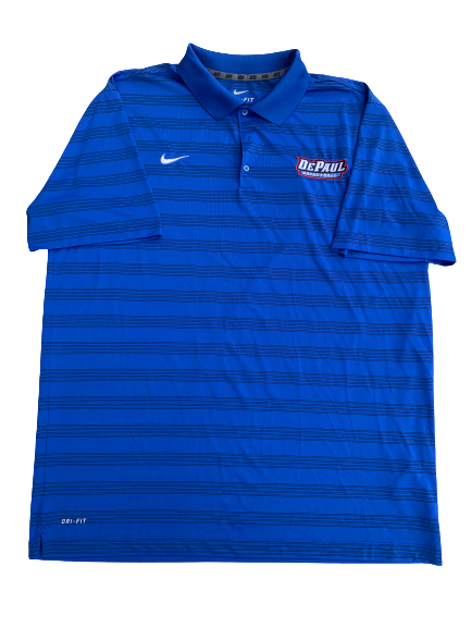 Max Strus DePaul Basketball Polo Shirt (Size XXL)