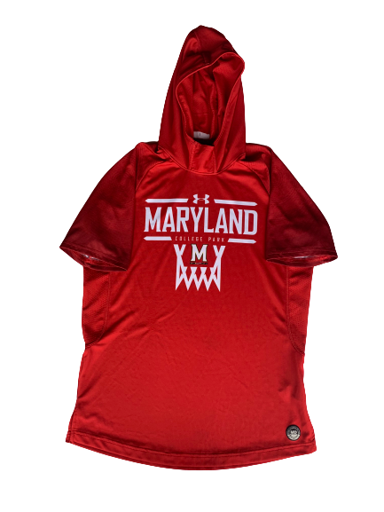 Anthony Cowan Maryland Basketball Pre Game Warm-Up Hoodie (Size M)