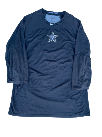 Patrick Raby Vanderbilt Baseball 3/4 Sleeve Compression Shirt (Size XL)
