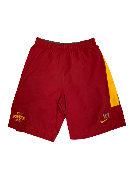 Zach Hoover Iowa State Workout Shorts (Size L)