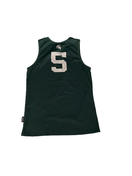 Cassius Winston Michigan State Basketball Signed Reversible Practice Jersey (Size M)