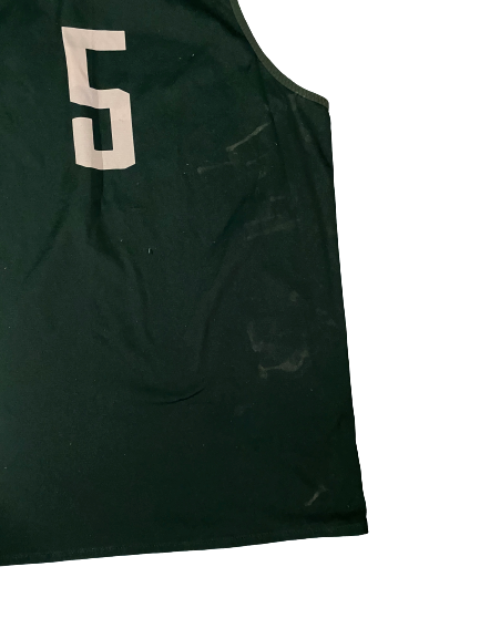 Cassius Winston Michigan State Basketball Signed Reversible Practice Jersey (Size L)