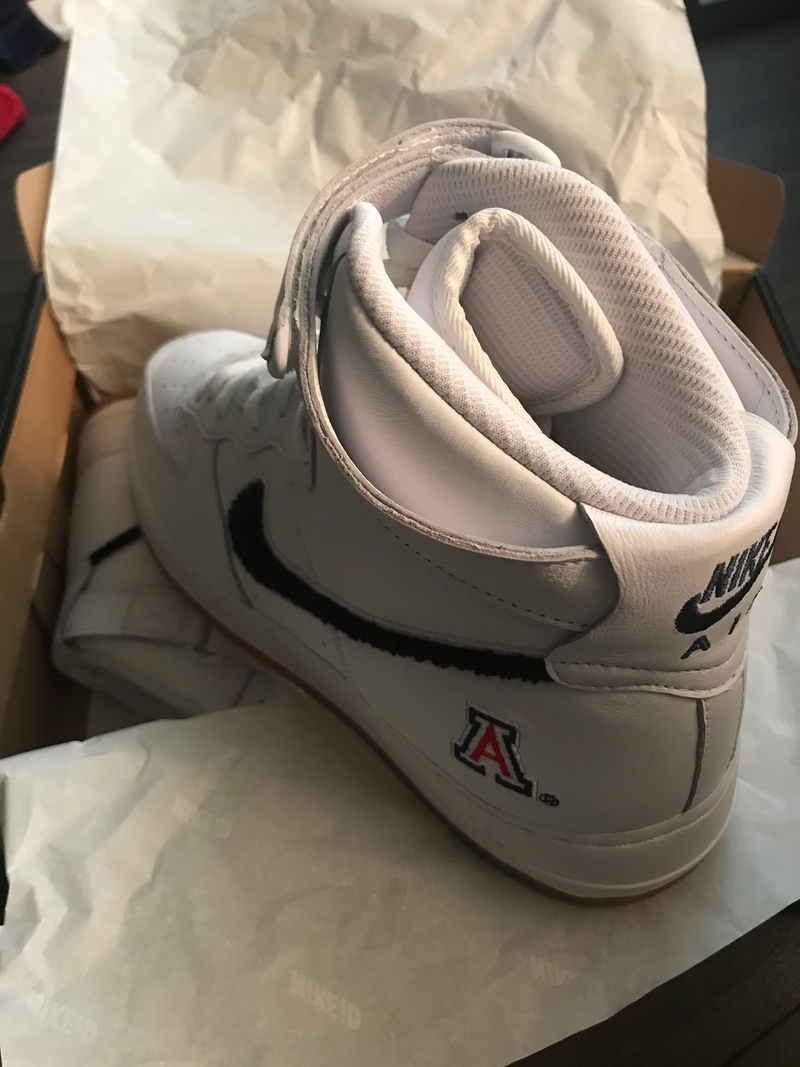 Jake DesJardins Arizona Player Exclusive Nike Air Force 1 Shoes (Size 13)