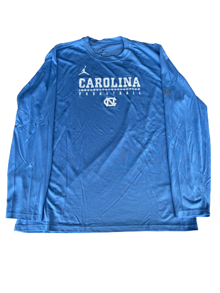 Luke Maye North Carolina Team Issued Long Sleeve Shirt (Size XL)