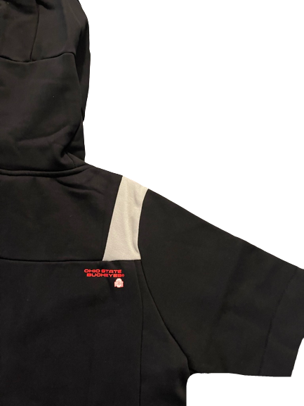 Jamari Wheeler Ohio State Basketball Team Exclusive Short Sleeve Hooded Jacket (Size M)