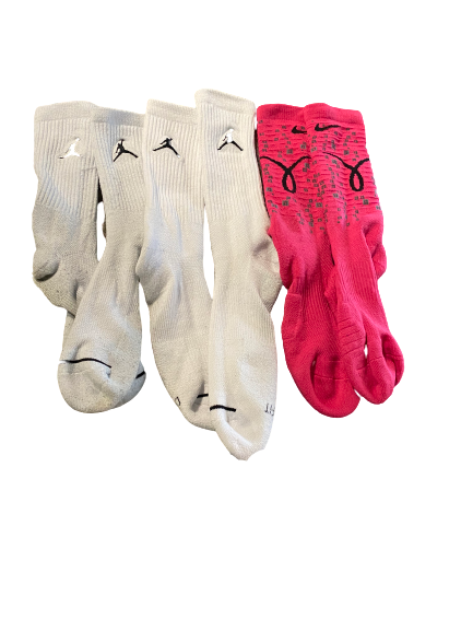 Zavier Simpson Michigan Jordan/Nike Socks Set (Set of 3)