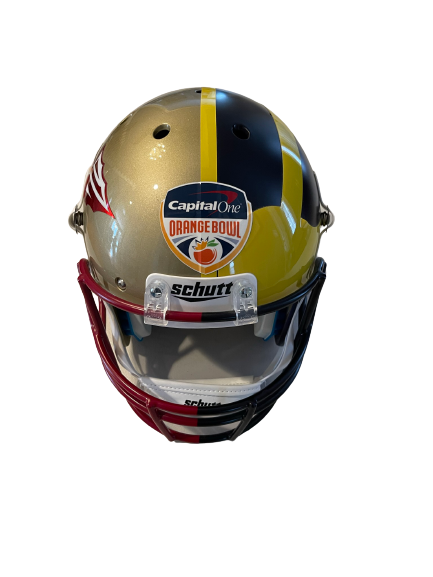 Stephen Spanellis Michigan Football 2016 Orange Bowl Replica Helmet vs. Florida State