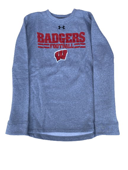 Zach Hintze Wisconsin Team Issued Crewneck Sweatshirt (Size L)