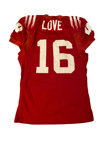 Reggie Love Wisconsin Football Practice Jersey (Size L)