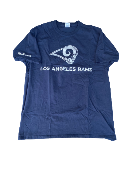 Alex Bachman Los Angeles Rams Football T-Shirt With Number on Back (Size L)