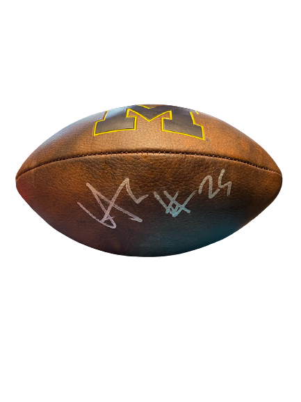 Hassan Haskins Signed Officially Licensed Vintage Full Size Football