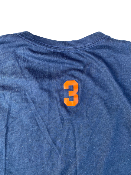 Chris Fredrick Syracuse Football Team Issued Workout Shirt with Number (Size L)